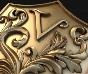 Coat of arms (GR_0145) 3D model for CNC machine